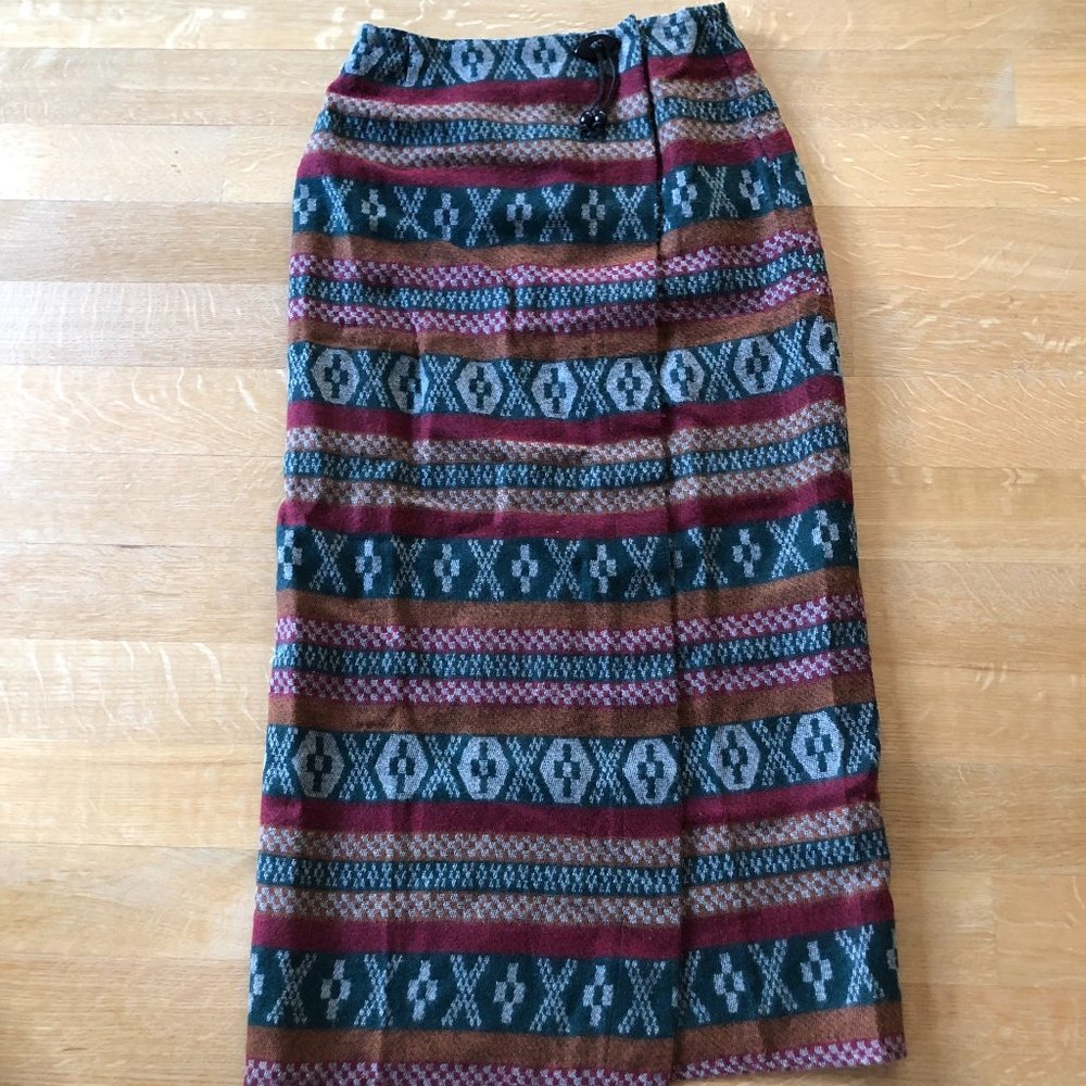 Women's Acrylic Wrap Skirt, Made in US